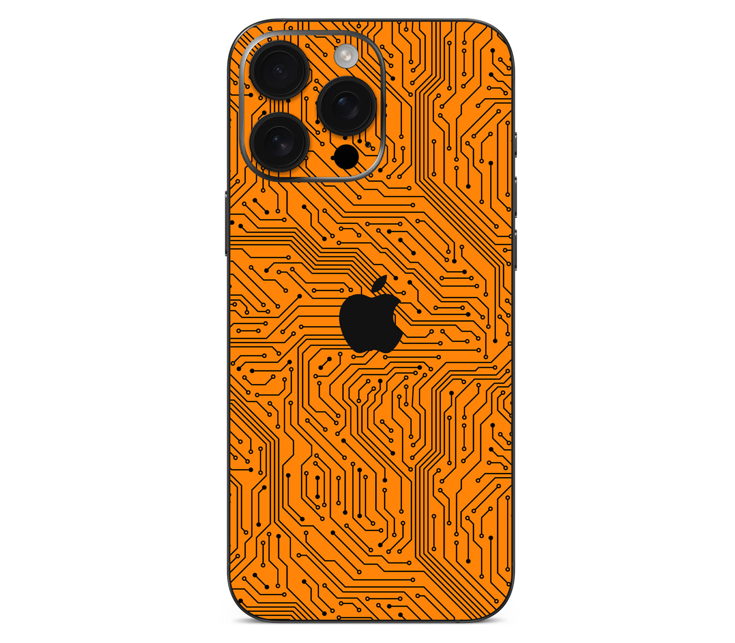 iPhone 16 Pro Max skin, Pulse Grid, back skin with logo cutout