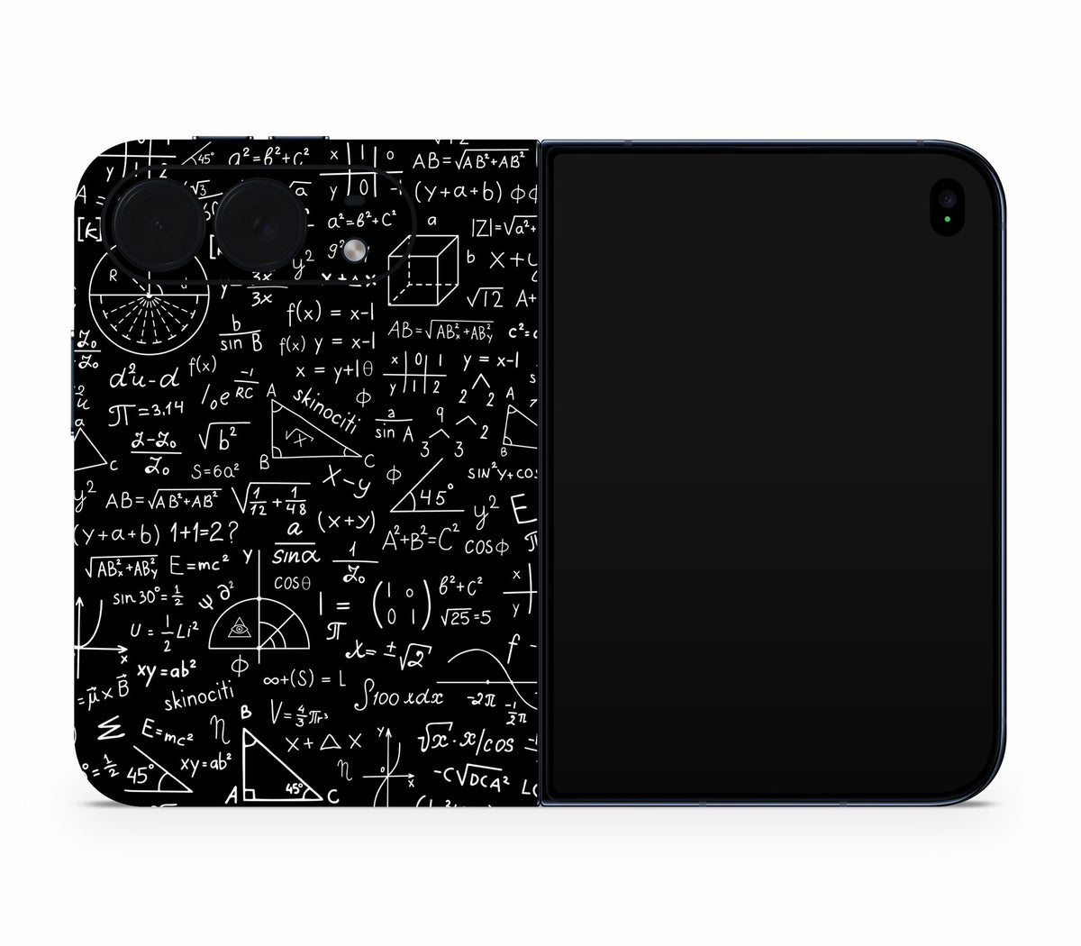 iPhone Duo skin, Math Madness, full wrap without logo cutout