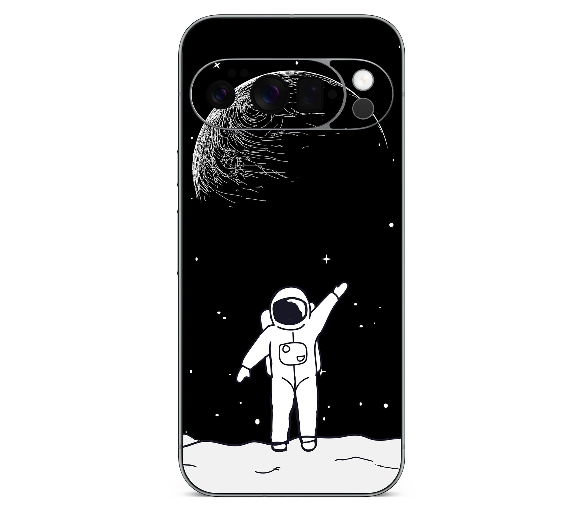 Google Pixel 11 Pro skin, Moonwave, back skin