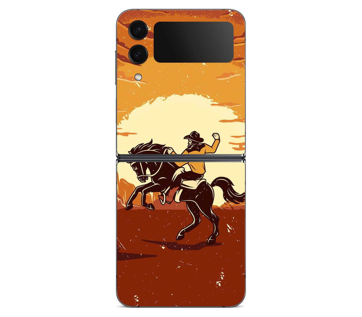 Galaxy Z Flip 4 skin, Cowboy, back skin