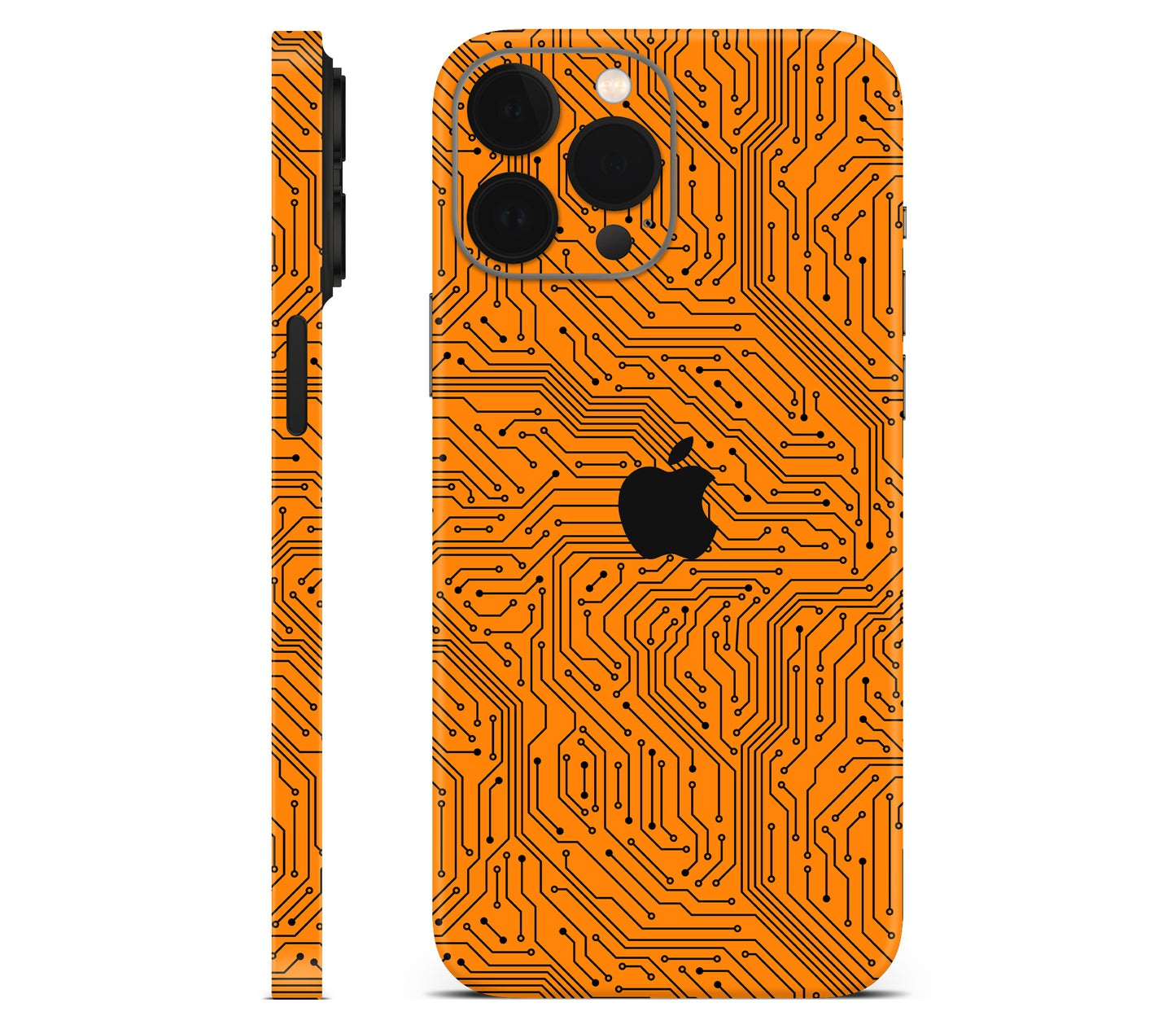 iPhone 13 Pro skin, Pulse Grid, full wrap with logo cutout