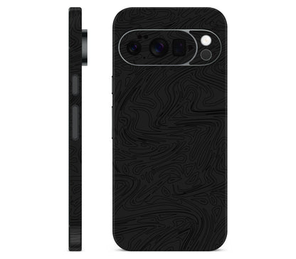 Google Pixel 11 Pro skin, Black Ice, full wrap skin