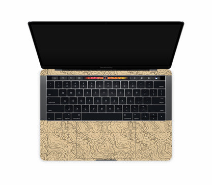 Macbook Pro 13" (2016-2019) Touch Bar skin, Lockdown (Sandline), inside skin