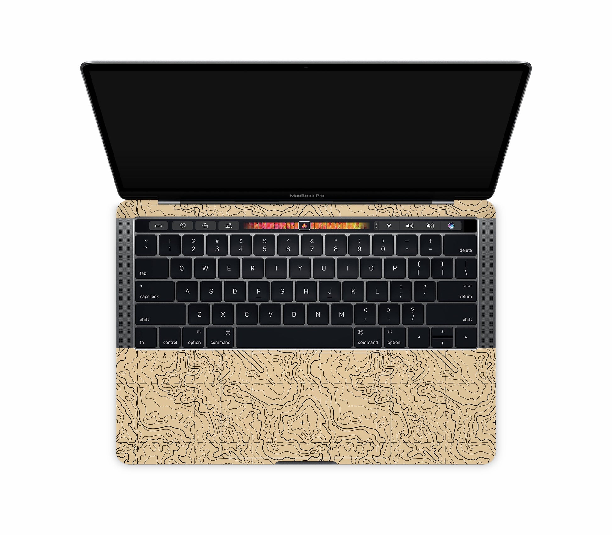 Macbook Pro 13" (2016-2019) Touch Bar skin, Lockdown (Sandline), inside skin