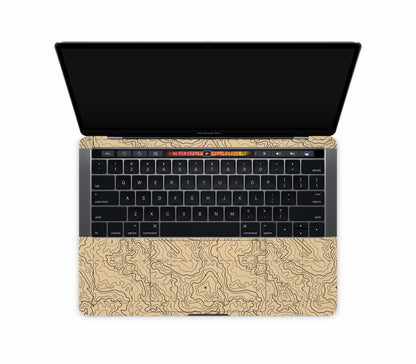 Macbook Pro 13" (2016-2019) Touch Bar skin, Lockdown (Sandline), inside skin