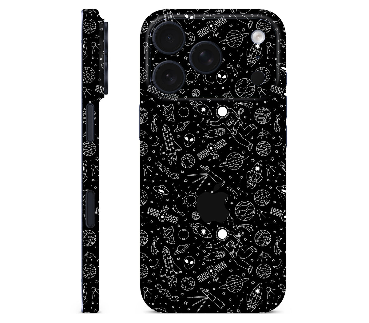 iPhone 18 Pro Max skin, Cygnus, full wrap with logo cutout