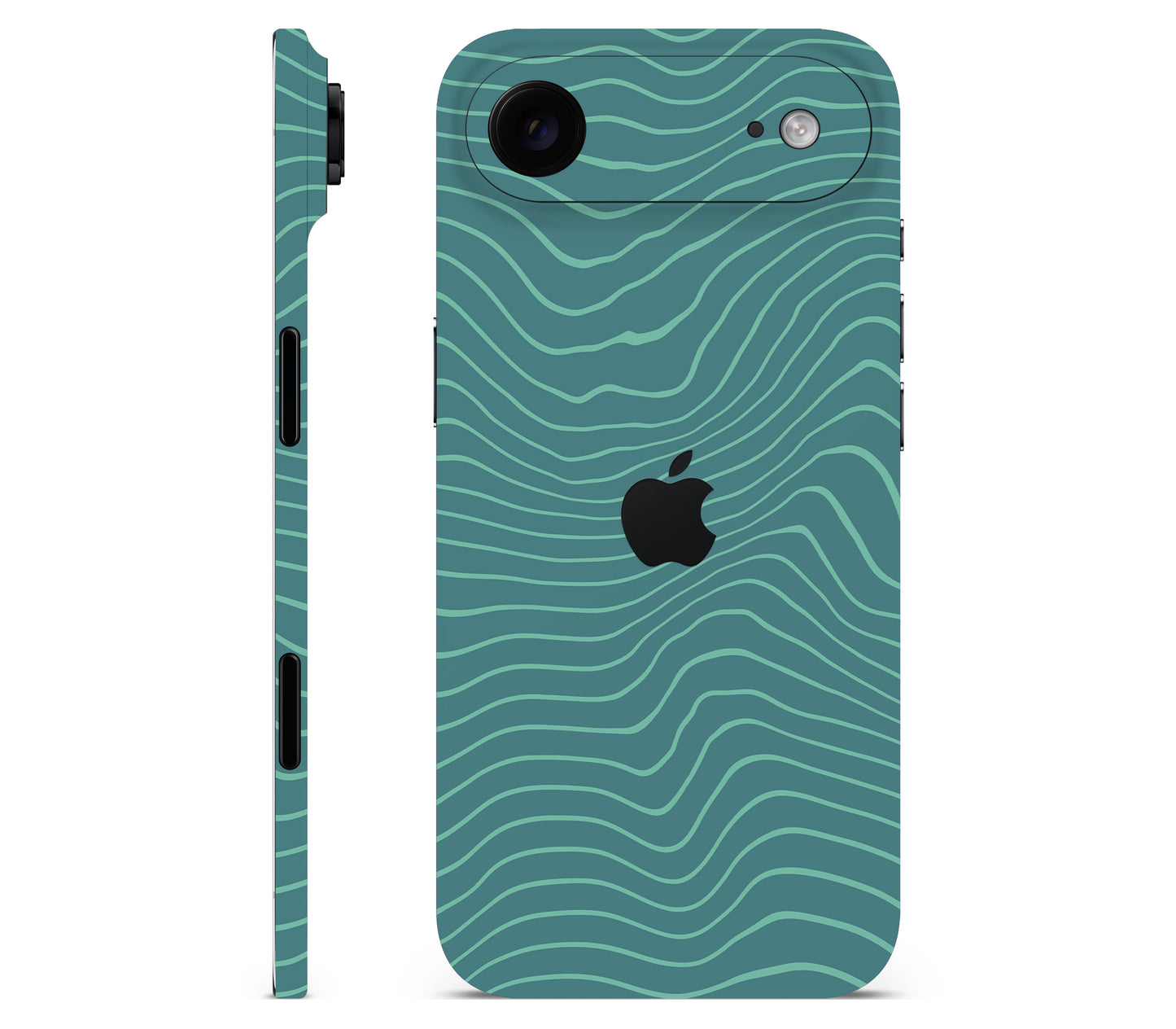 iPhone Air skin, Tide, full wrap with logo cutout