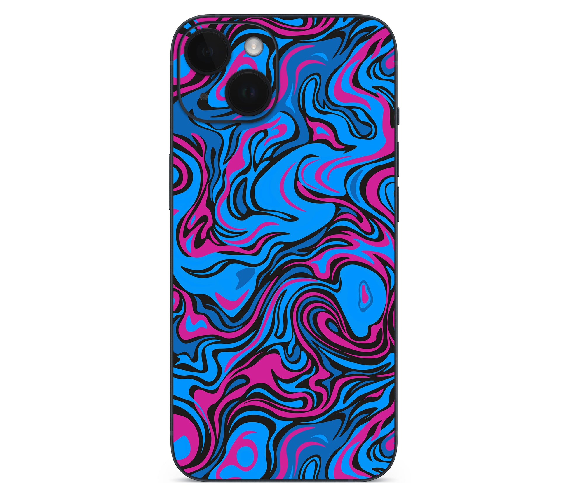 iPhone 14 Plus skin, Brain Drain, back skin without logo cutout
