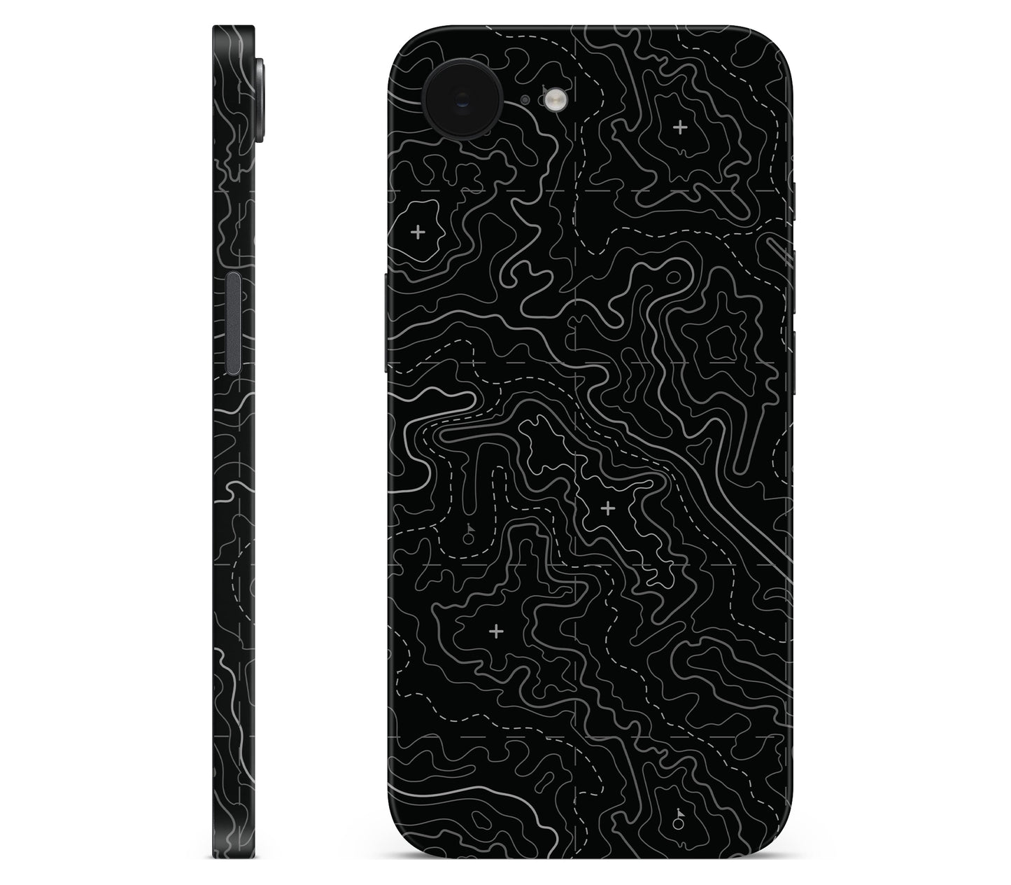 iPhone 17e skin, Lockdown (Blackout), full wrap without logo cutout