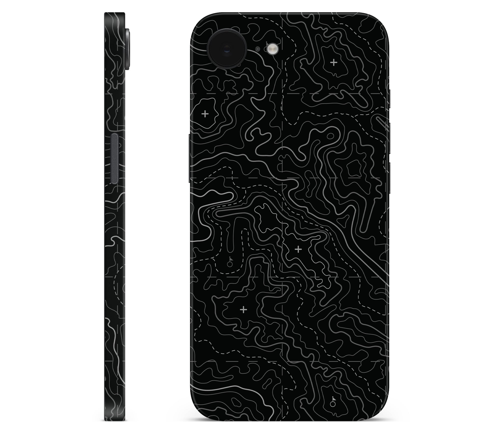 iPhone 17e skin, Lockdown (Blackout), full wrap without logo cutout