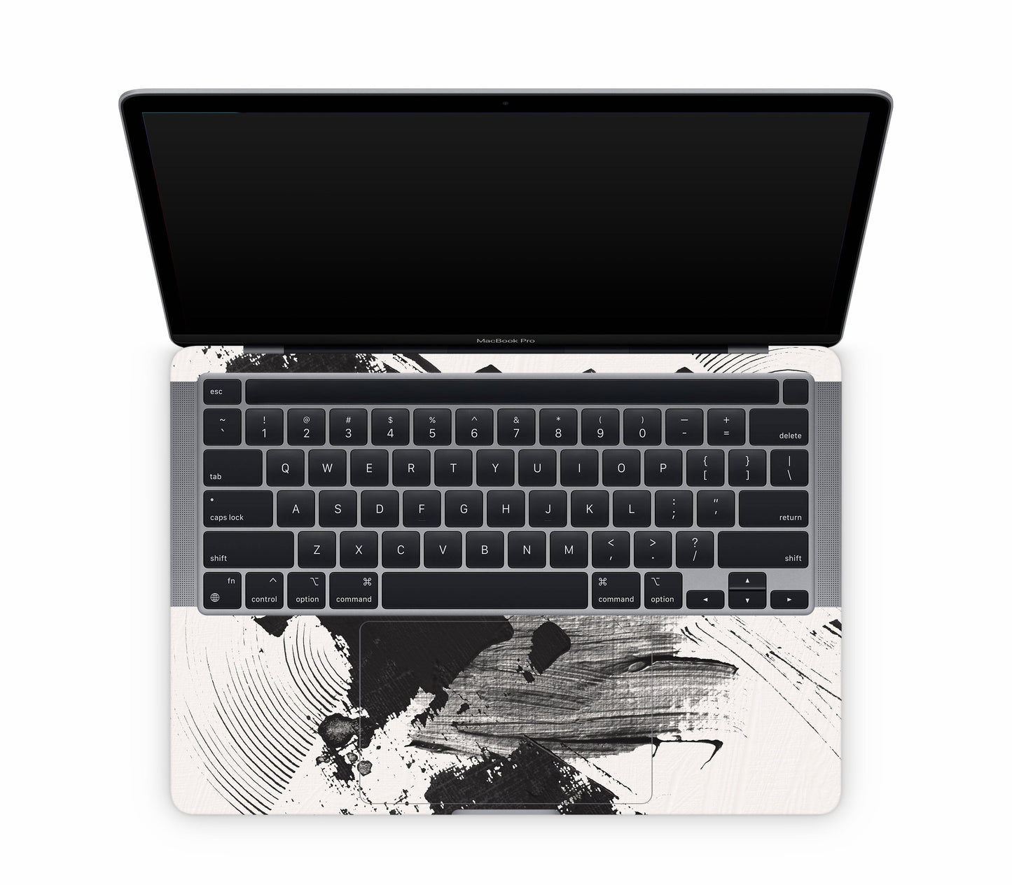 MacBook Pro 13" (2020, M1) skin, Black Noir, inside skin