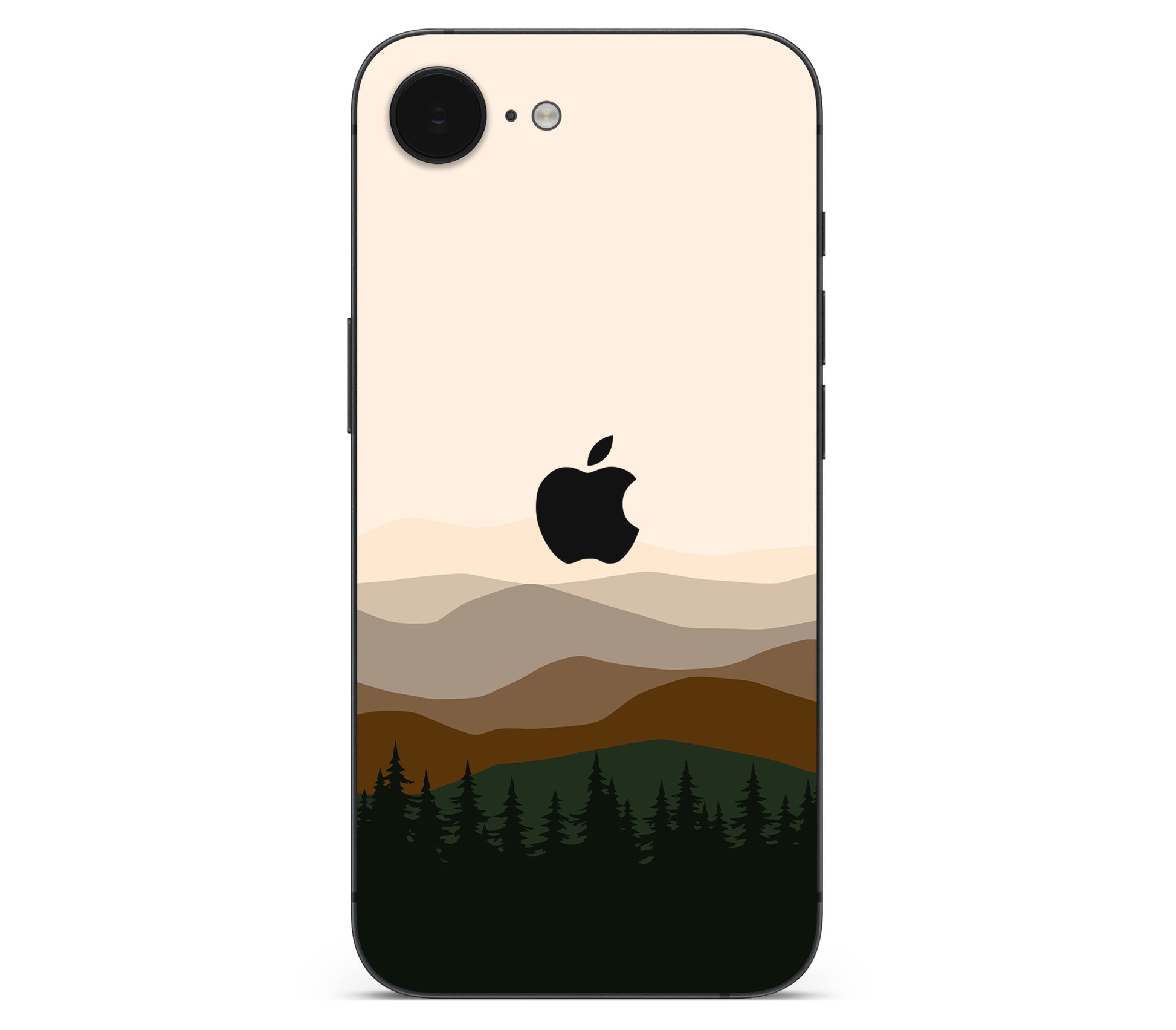 iPhone 16e skin, Sierra Dusk, back skin with logo cutout