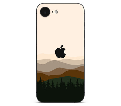 iPhone 16e skin, Sierra Dusk, back skin with logo cutout