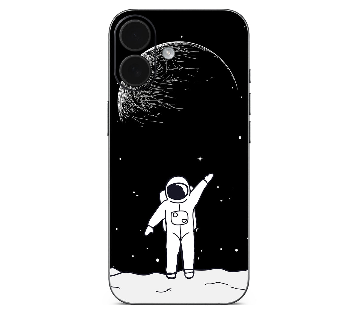 iPhone 17 skin, Moonwave, back skin