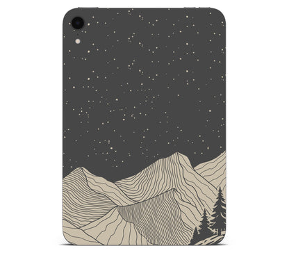 iPad Mini 6 skin, Nightline, back skin without logo cutout