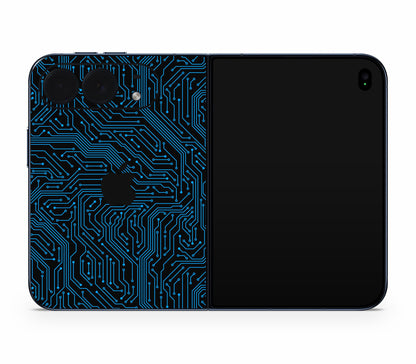 iPhone Duo skin, Eternal Blue, back skin with logo cutout