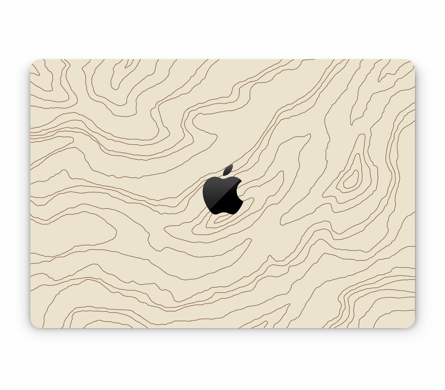 MacBook Pro 16" (2026, M5, M5 Pro, M5 Max) skin, Dune, top skin with logo cutout