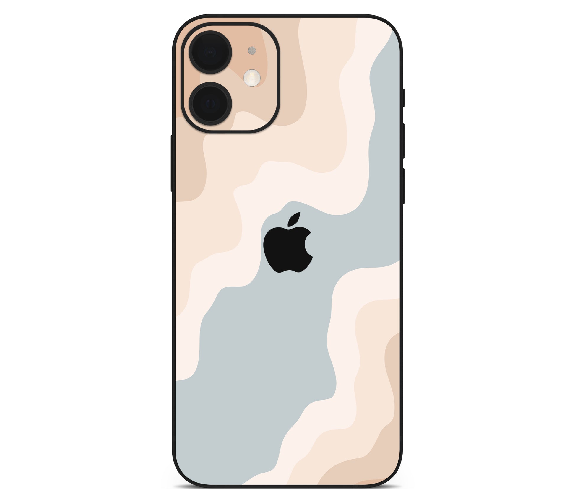 iPhone 12 skin, Drift (Haze), back skin with logo cutout
