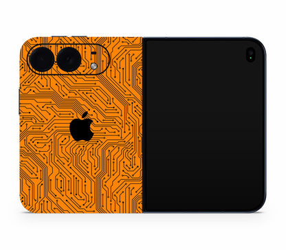 iPhone Duo skin, Pulse Grid, full wrap with logo cutout