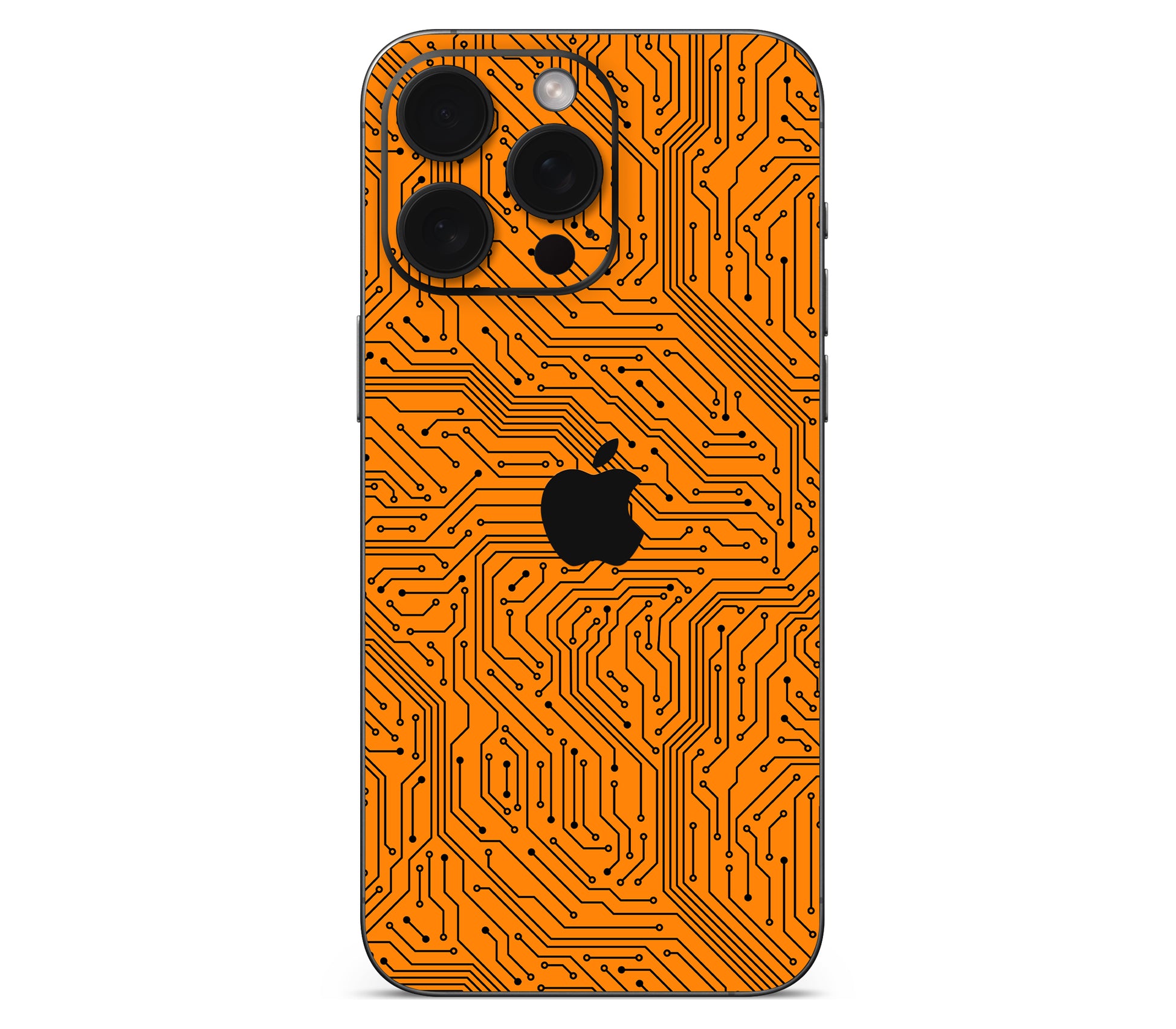iPhone 15 Pro skin, Pulse Grid, back skin with logo cutout