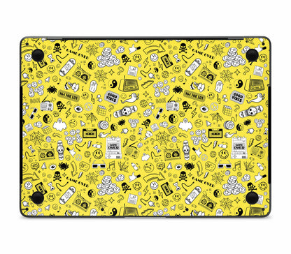 MacBook Pro 13" (2016-2019) Touch Bar skin, 90’s Nostalgia, bottom skin