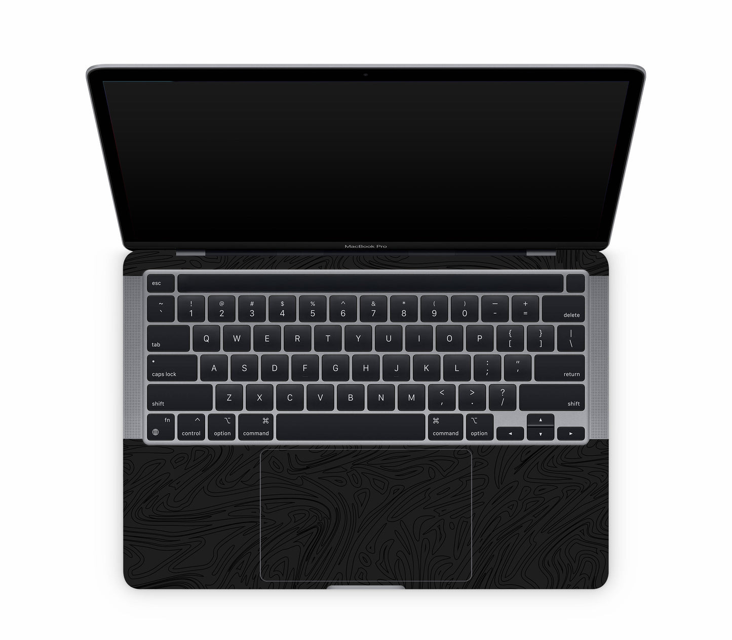 MacBook Pro 13" (2020, M1) skin, Black Ice, inside skin