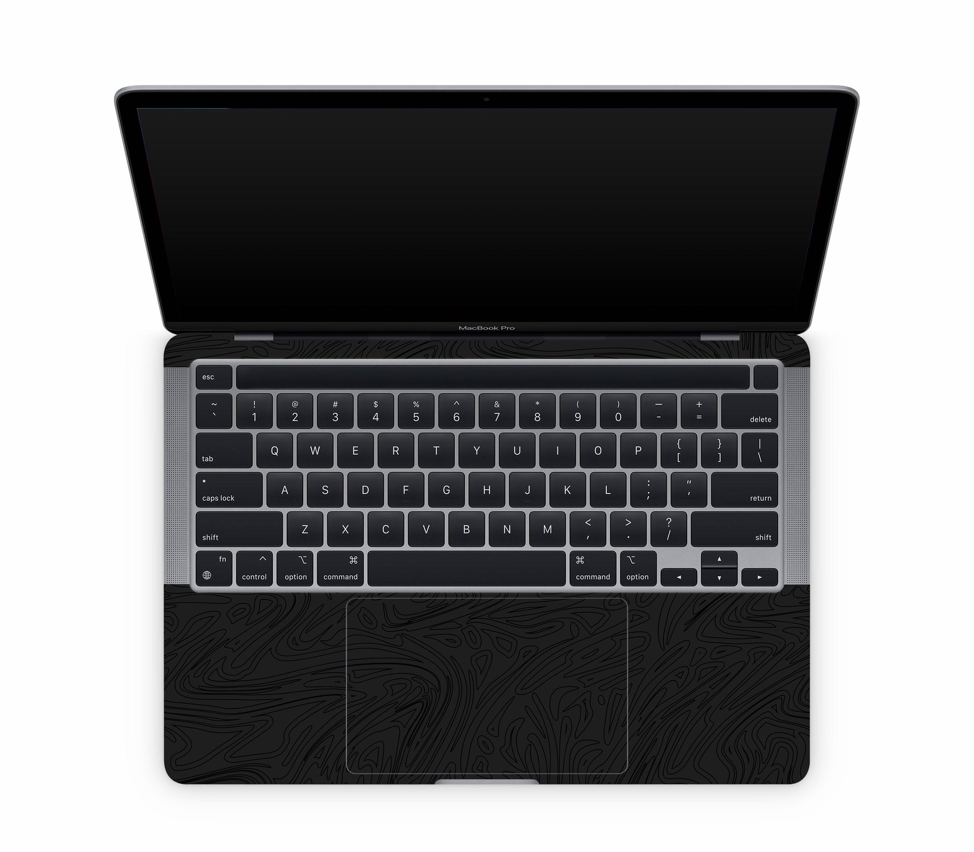 MacBook Pro 13" (2020, M1) skin, Black Ice, inside skin