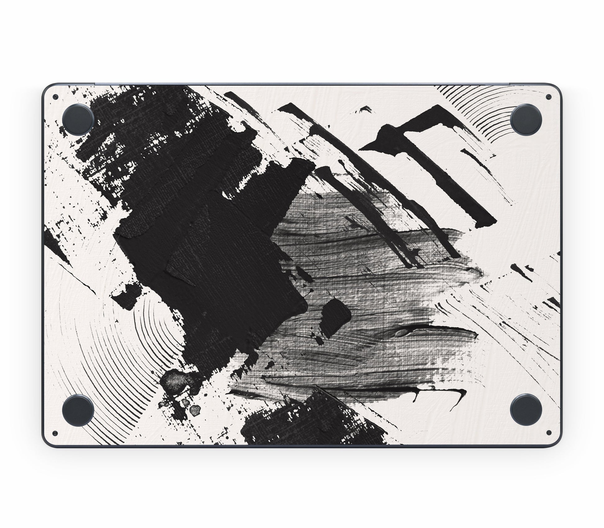 MacBook Air 13" (2025, M4) skin, Black Noir, bottom skin