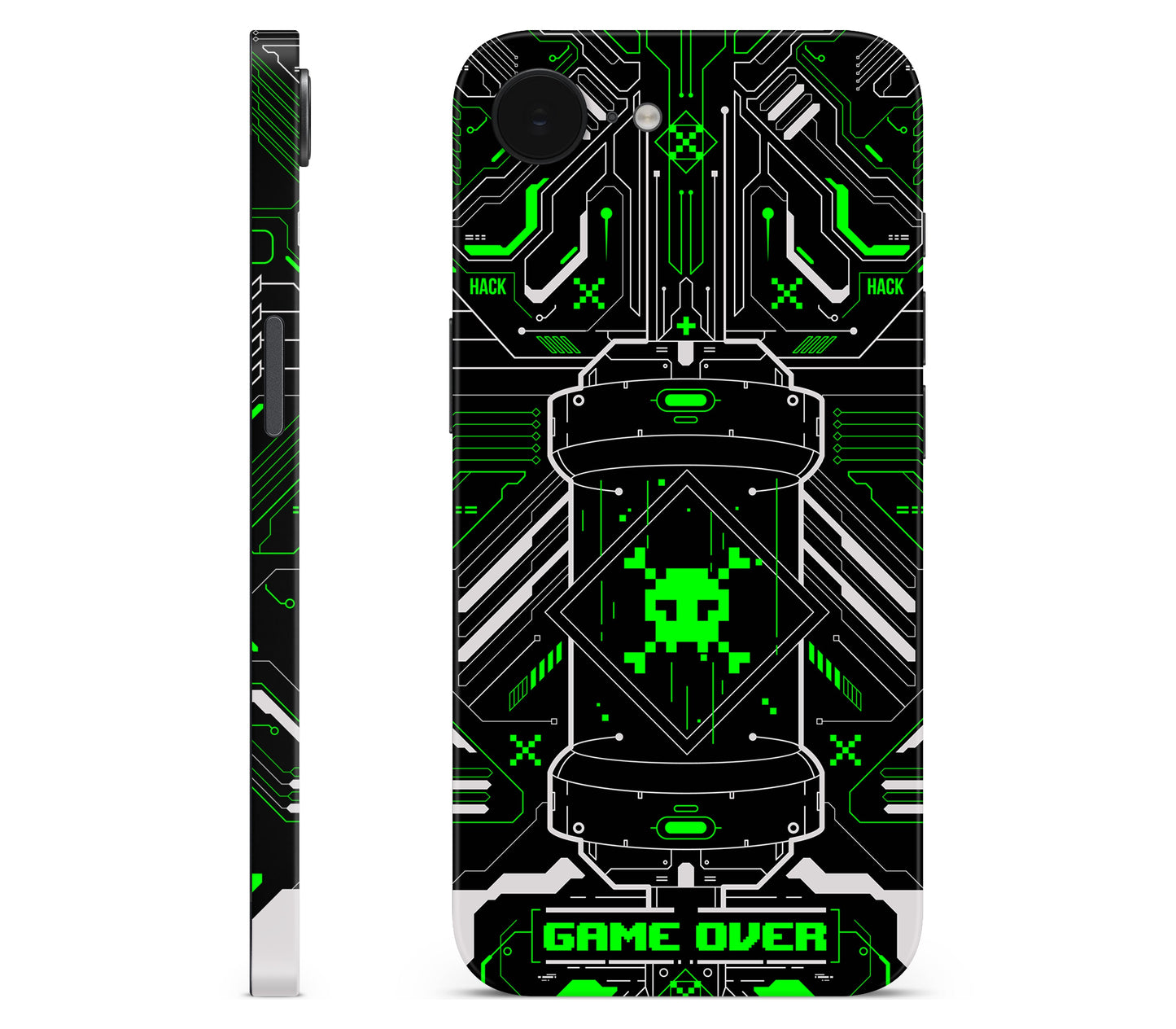 iPhone 17e skin, Fatal Error (Acid), full wrap skin