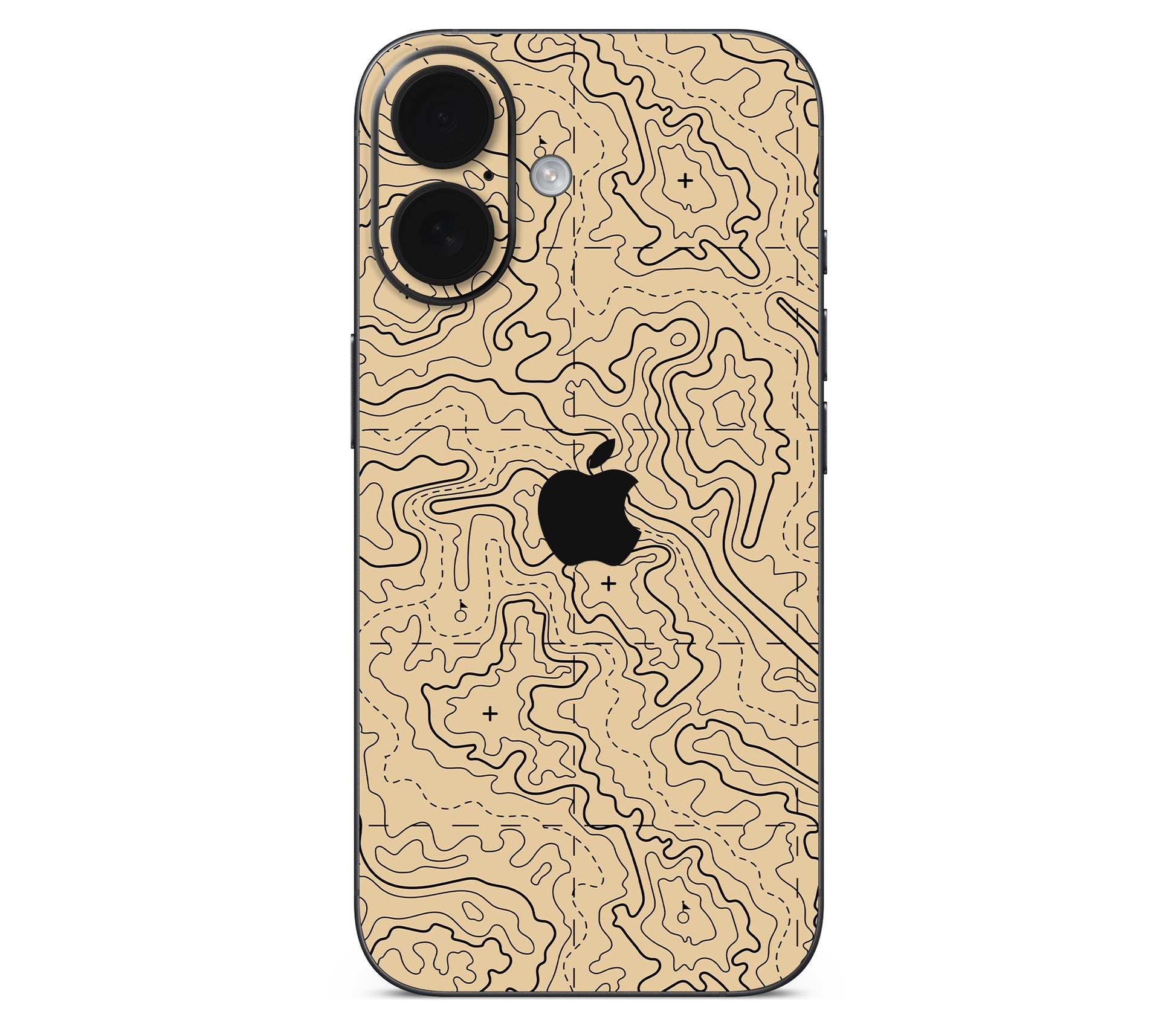 iPhone 16 Plus skin, Lockdown (Sandline), back skin with logo cutout
