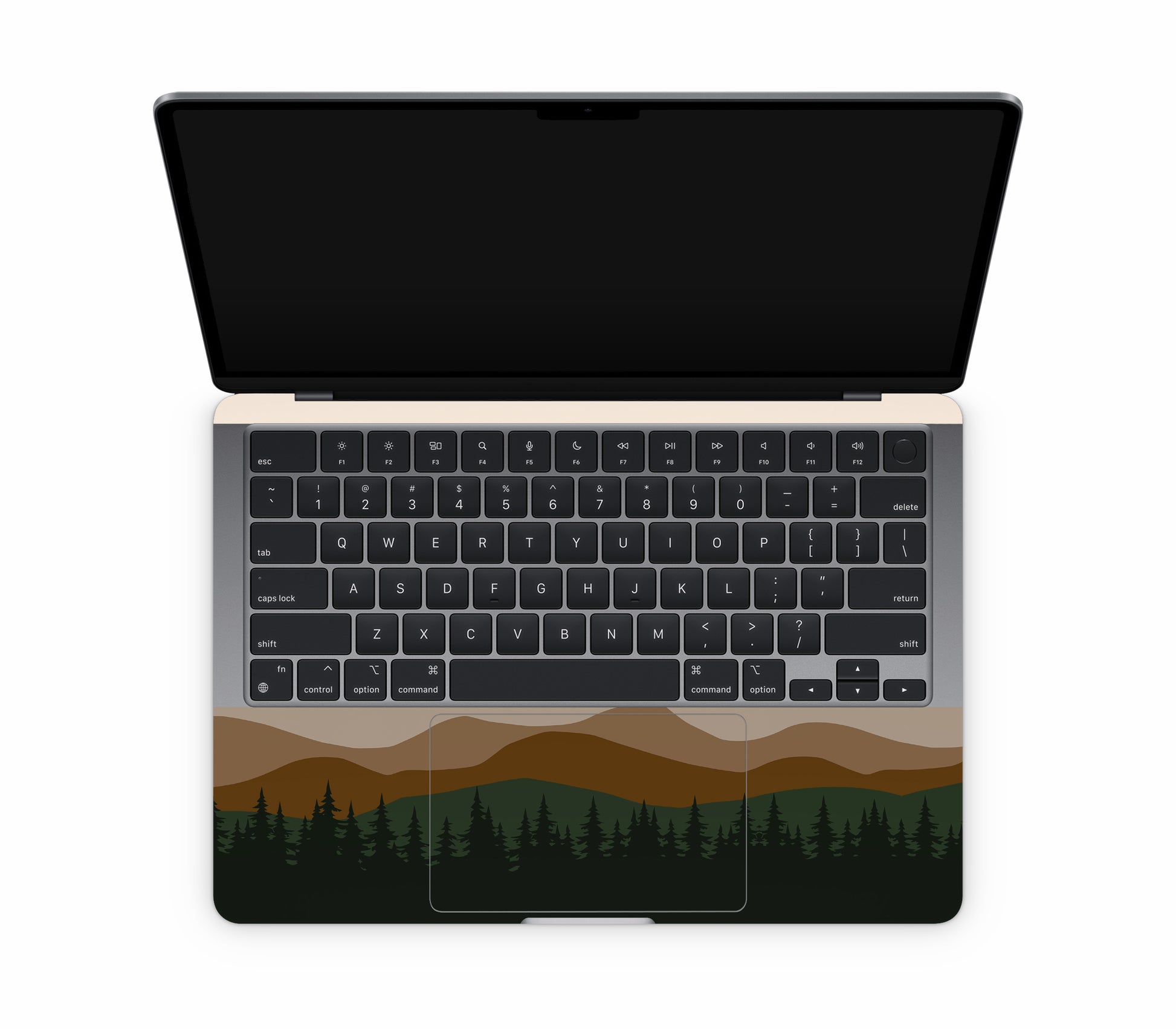 MacBook Neo skin, Sierra Dusk, inside skin