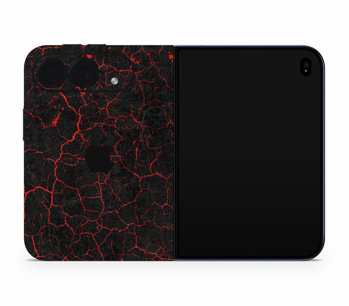 iPhone Duo skin, Hellcrack, full wrap with logo cutout