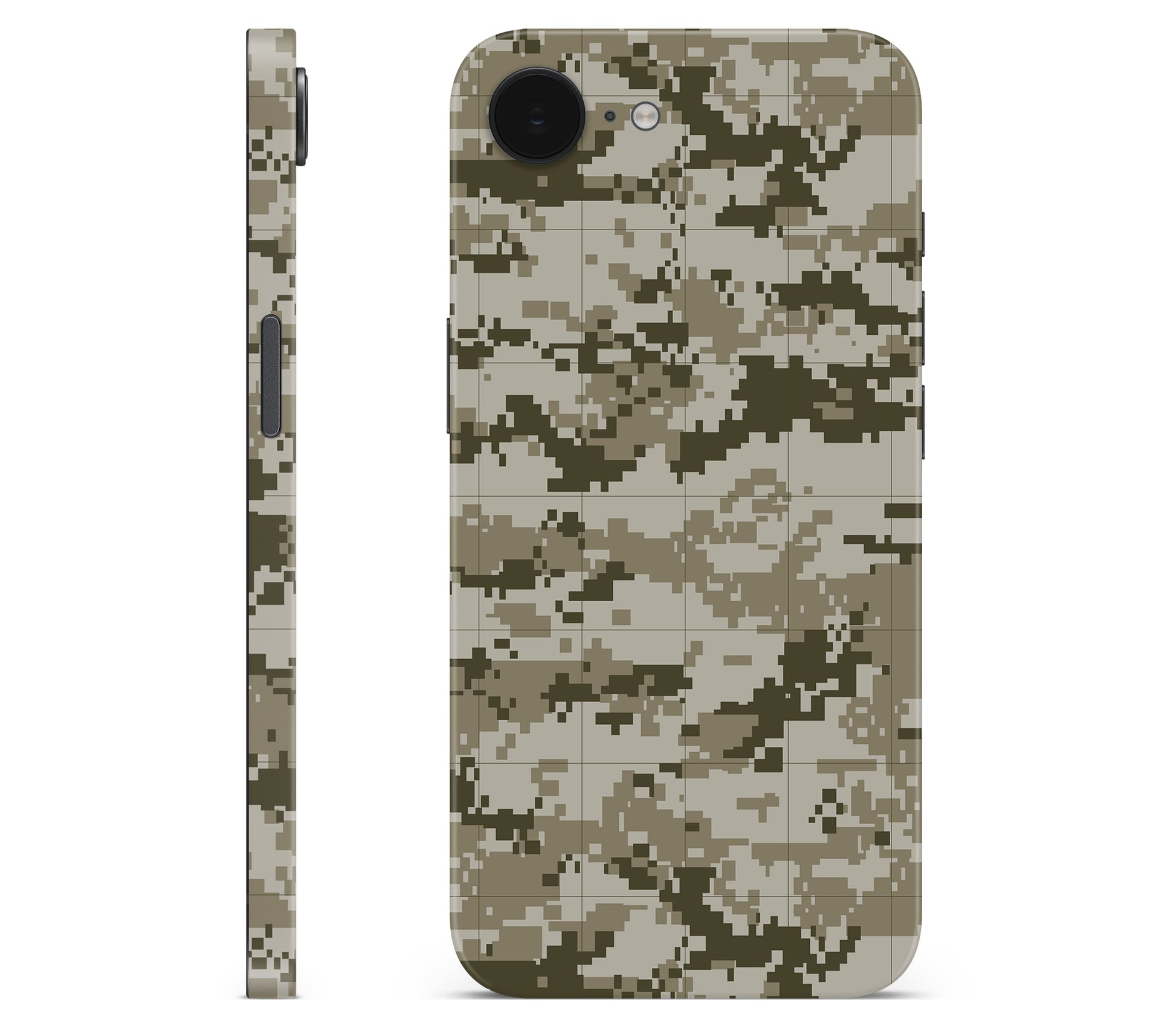iPhone 17e skin, Stealth Mode, full wrap without logo cutout