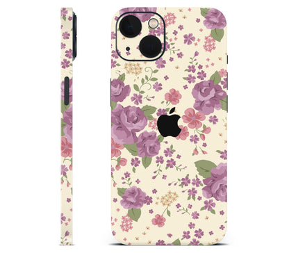 iPhone 13 skin, Lilac, full wrap with logo cutout