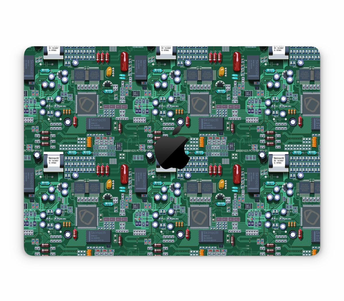 MacBook Air 13" (2024, M3) skin, Terminal, top skin with logo cutout