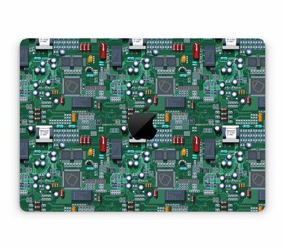 MacBook Air 13" (2025, M4) skin, Terminal, top skin with logo cutout