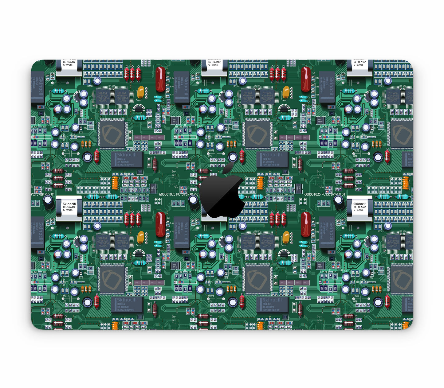 MacBook Air 13" (2022, M2) skin, Terminal, top skin with logo cutout