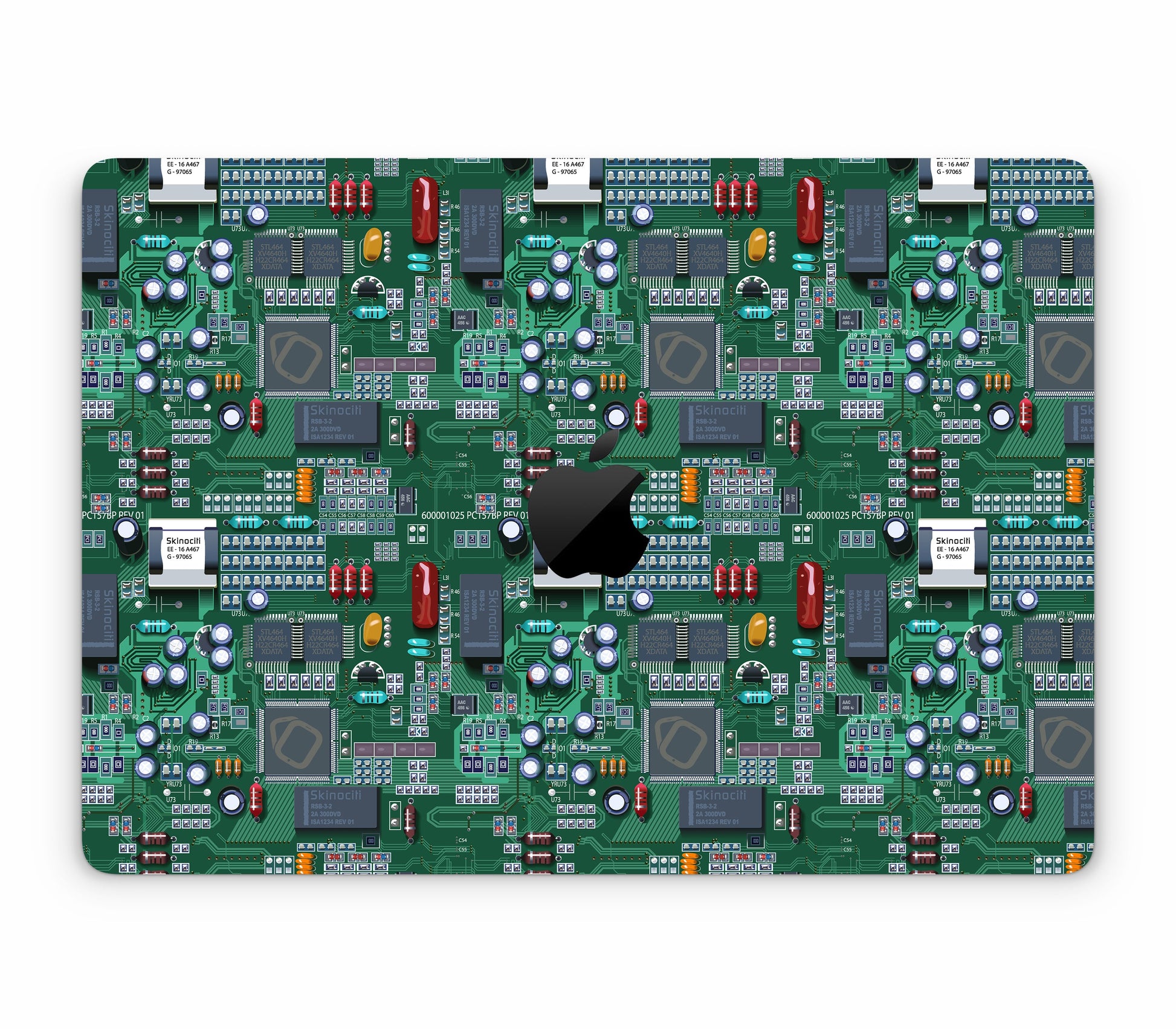 MacBook Air 13" (2022, M2) skin, Terminal, top skin with logo cutout