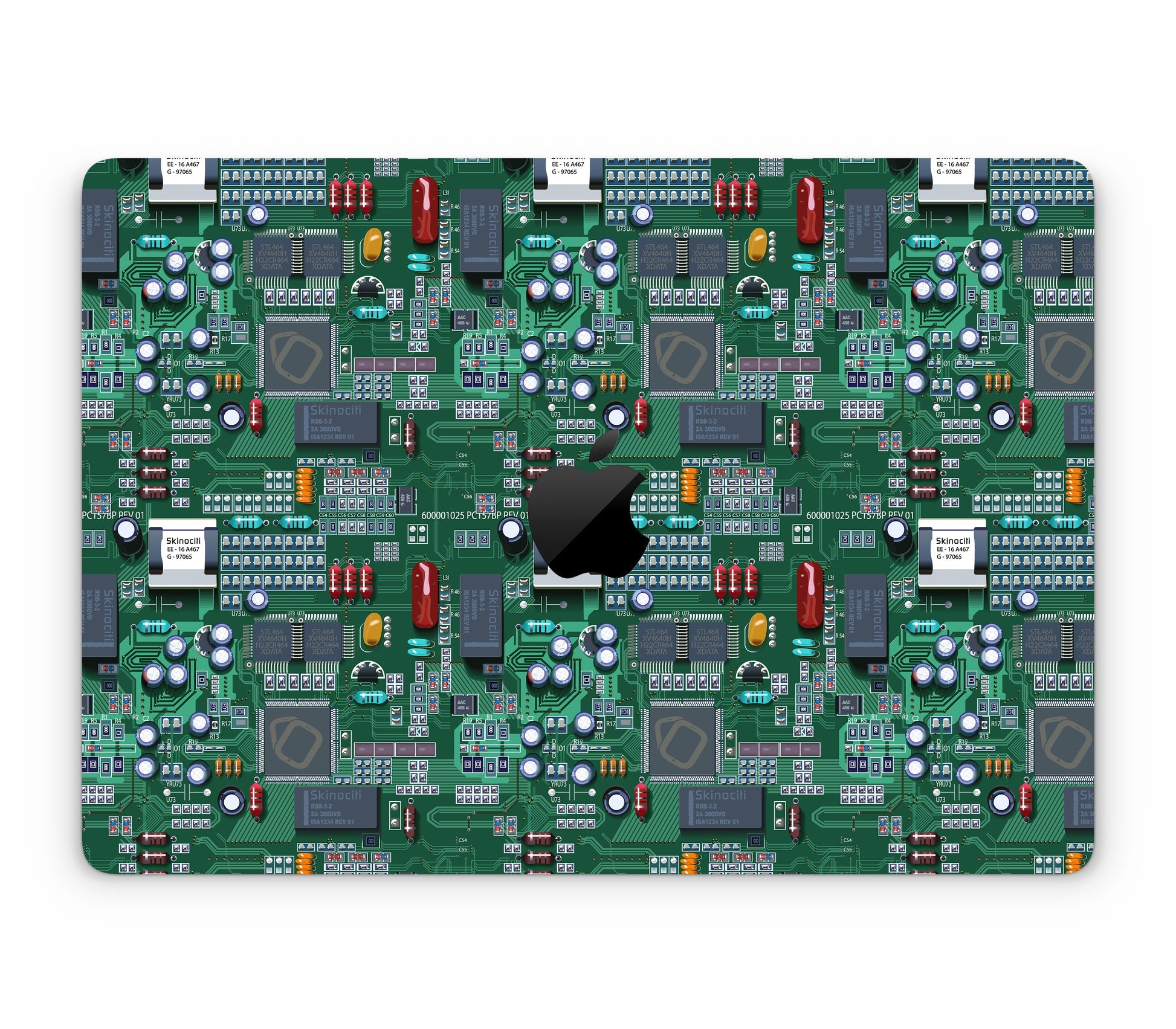 MacBook Air 13" (2025, M4) skin, Terminal, top skin with logo cutout