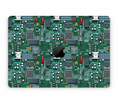 MacBook Air 13" (2025, M4) skin, Terminal, top skin with logo cutout