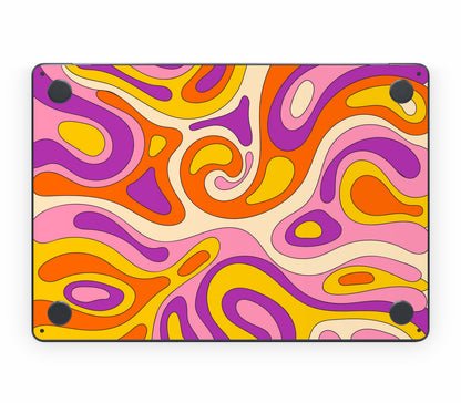 MacBook Air 13" (2024, M3) skin, Psycho Vortex, bottom skin