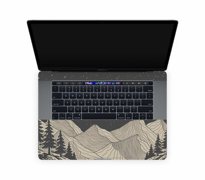 MacBook Pro 15" (2019, Touch Bar) skin, Nightline, inside skin
