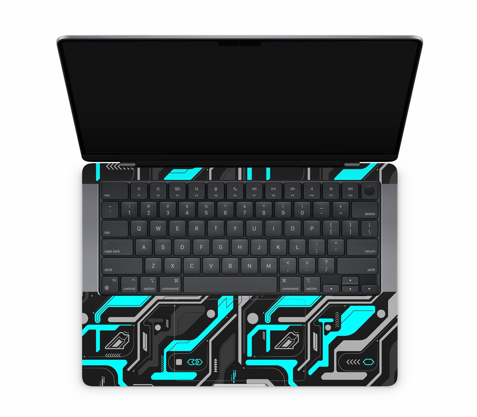 MacBook Pro 14" (2025, M5) skin, Code Rot (Glitch), inside skin