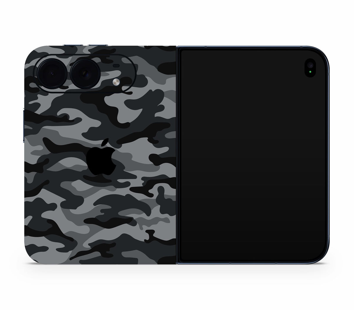 iPhone Duo skin, Urban Camo, full wrap with logo cutout