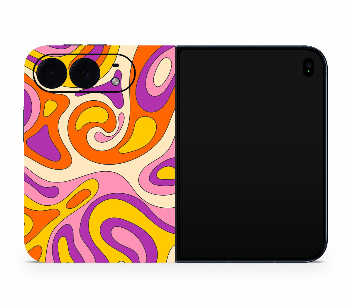 iPhone Duo skin, Psycho Vortex, full wrap without logo cutout