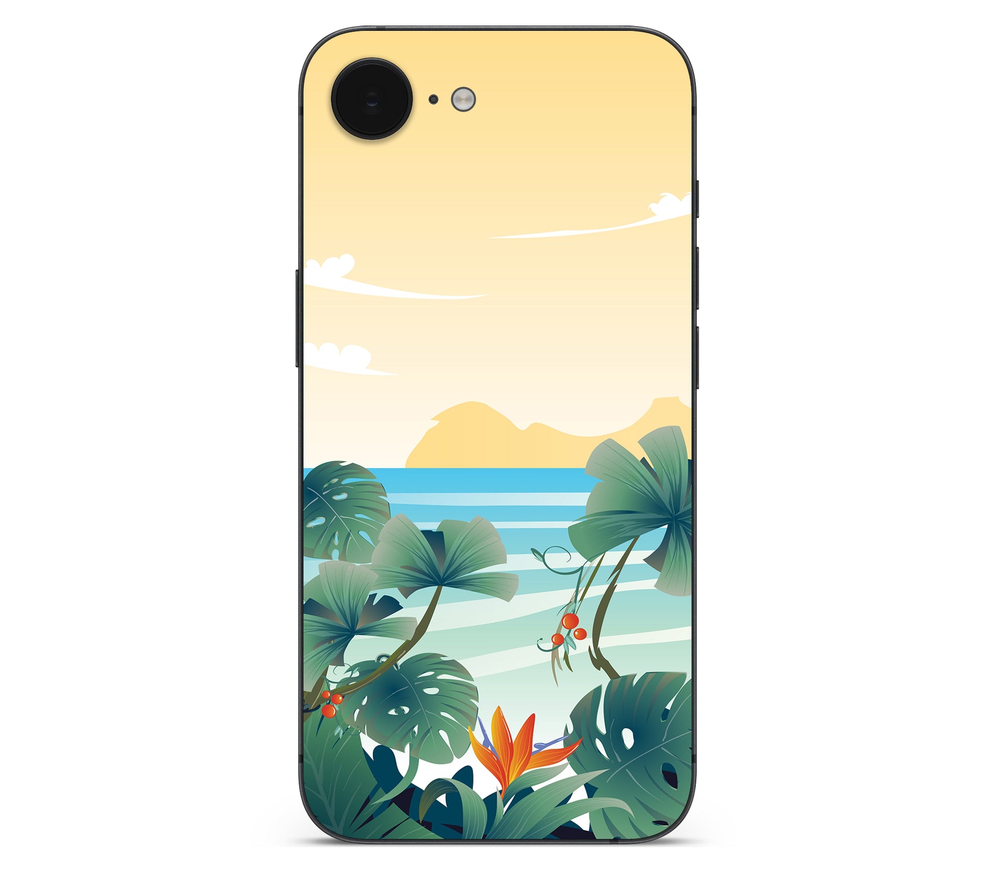 iPhone 17e skin, Sizzle Bay, back skin without logo cutout