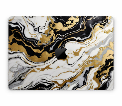 MacBook Pro 13" (2016-2019) Touch Bar skin, Gold Flare, top skin with logo cutout