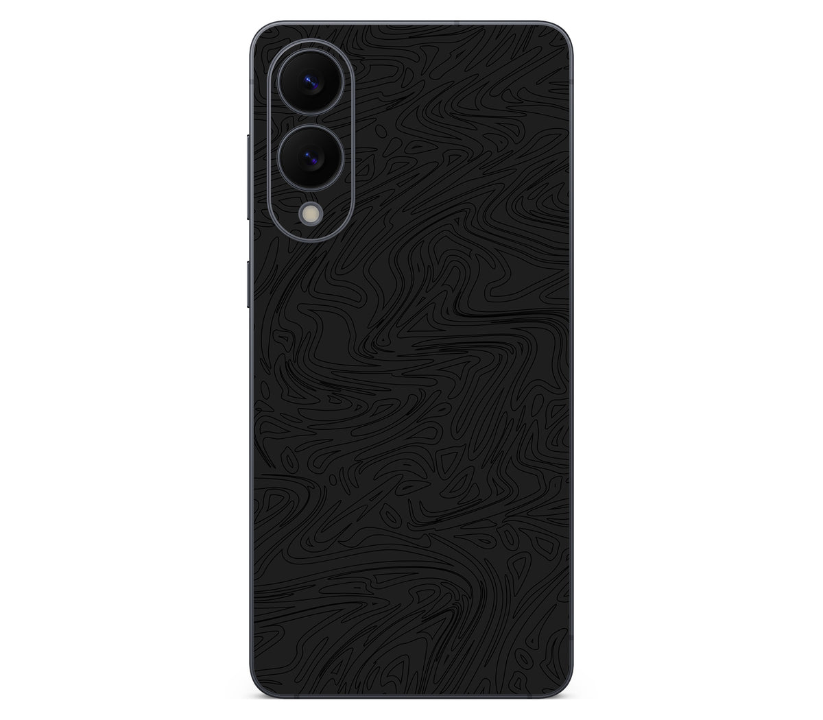 Galaxy S25 Edge skin, Black Ice, back skin
