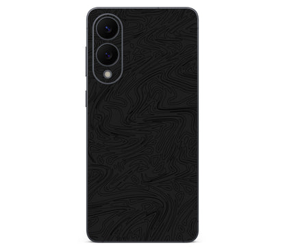 Galaxy S25 Edge skin, Black Ice, back skin