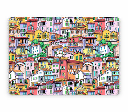 MacBook Air 13" (2025, M4) skin, Menton Mosaic, top skin without logo cutout